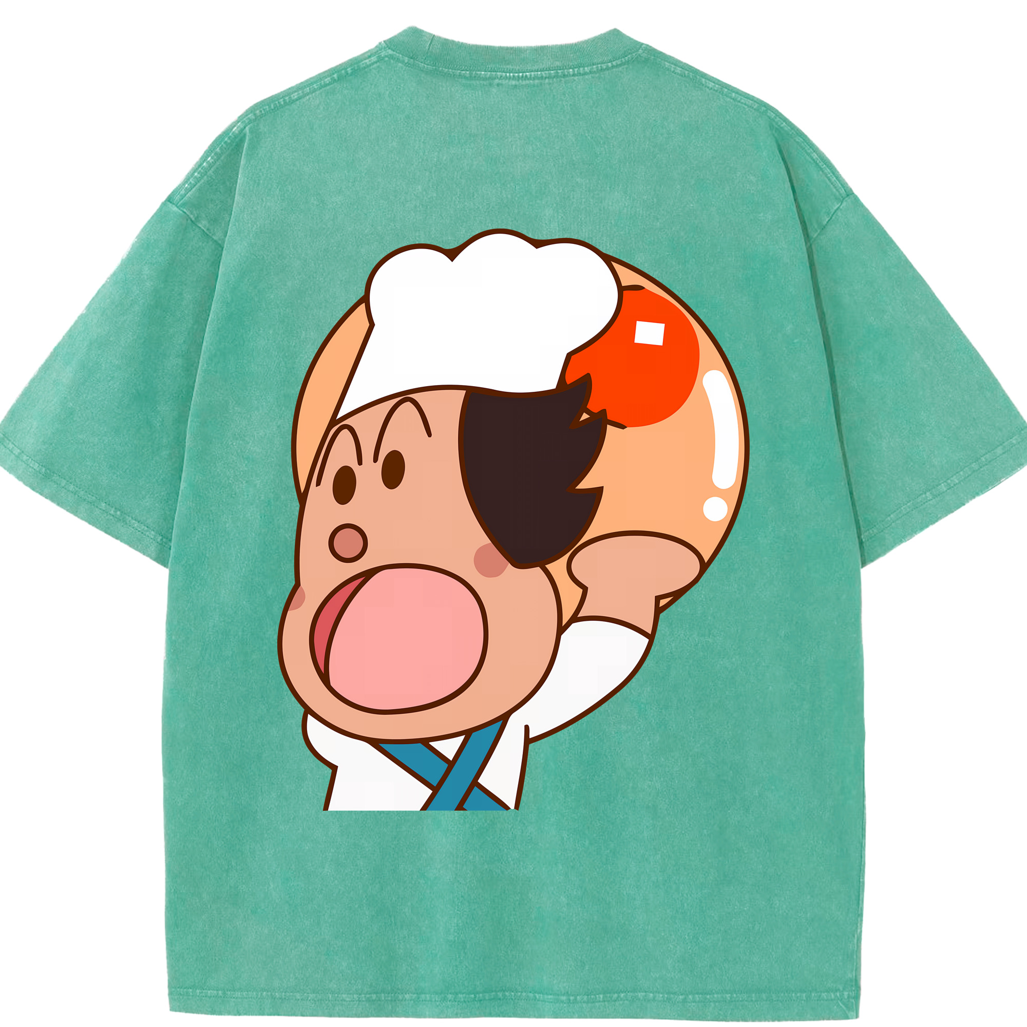 （画像用） アンパンマン Anpanman 綿100% ヴィンテージ風 半袖Tシャツ（背面プリント）